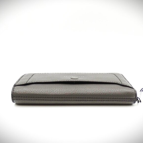MARC JACOBS Empire City Dark Grey Leather Continental Bifold Wallet - Picture 4 of 10